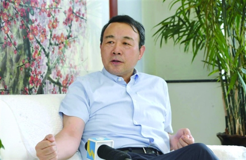 高洪雷接受媒体专访 记者 王晓峰 摄